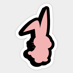 Bunny silhouette Sticker